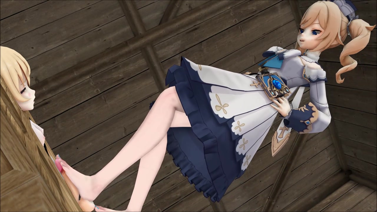 原神 mmd 踩踏 舔脚 马眼 足交 座椅 逆r (7)