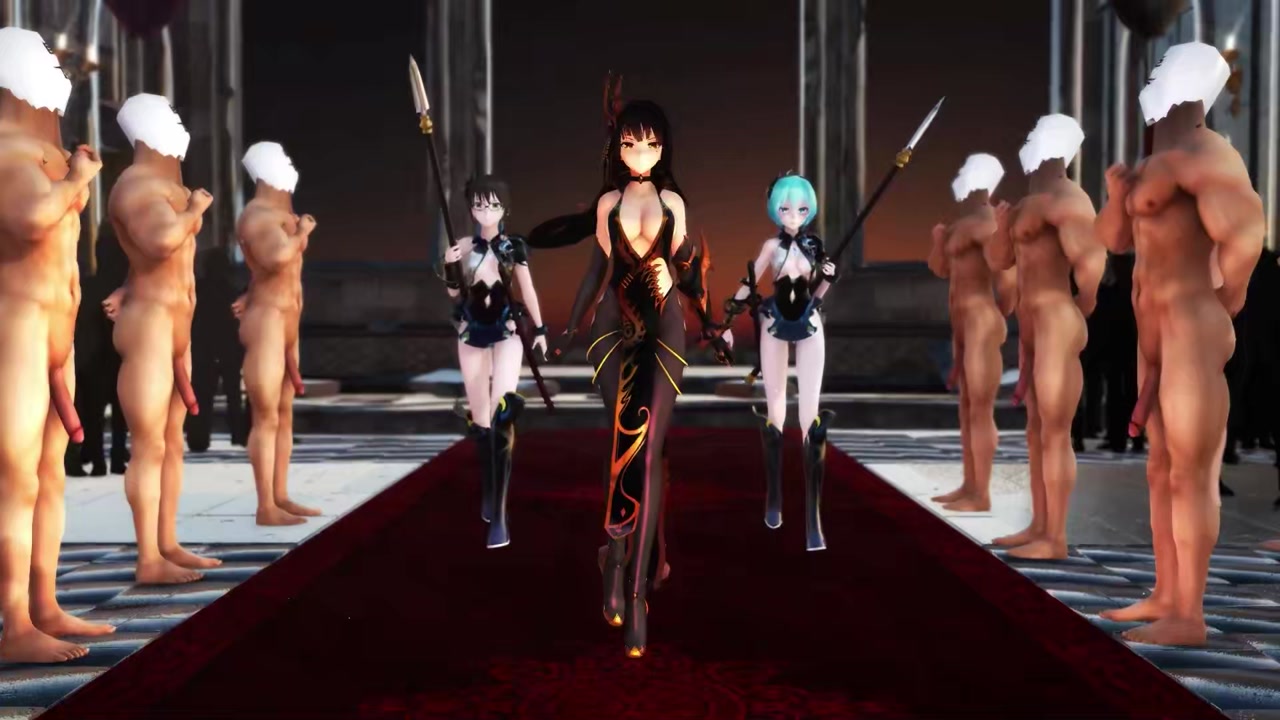 原神 mmd 踩踏 舔脚 马眼 足交 座椅 逆r (23)