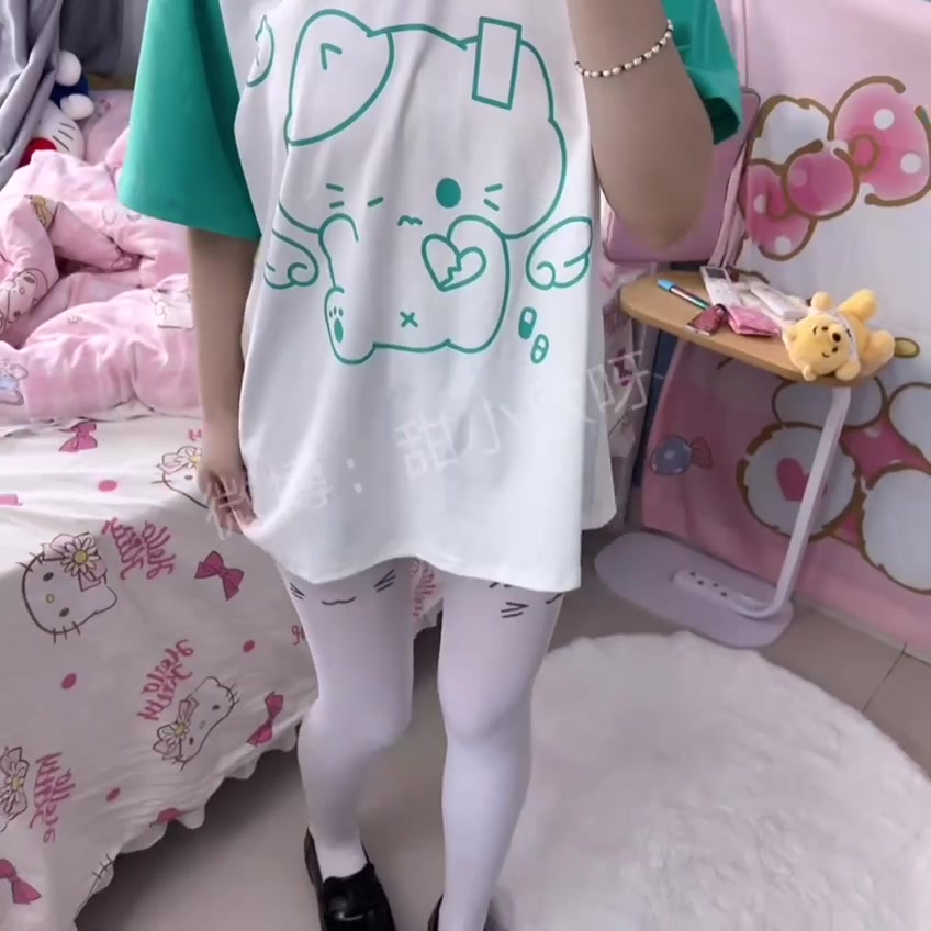 抖音小欣没烦恼 单人 丝袜 白丝 足控 (20)