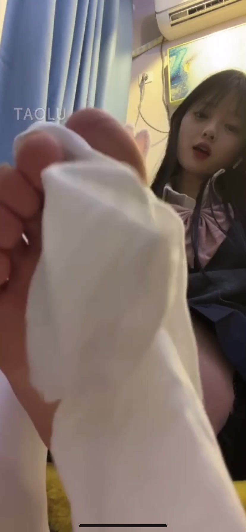 阿月S 套路直播 调教男m 踩踏舔脚 (60)